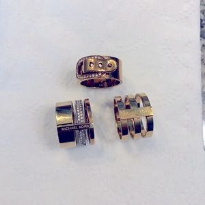 ⛔️SOLD⛔️ Preloved MK rings all size 8 ($25 for 3)